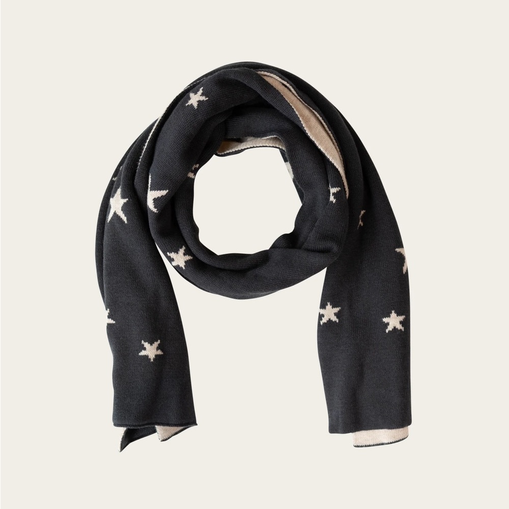 Jamie Kay Galaxy Scarf in Peacoat/Wheat Marle